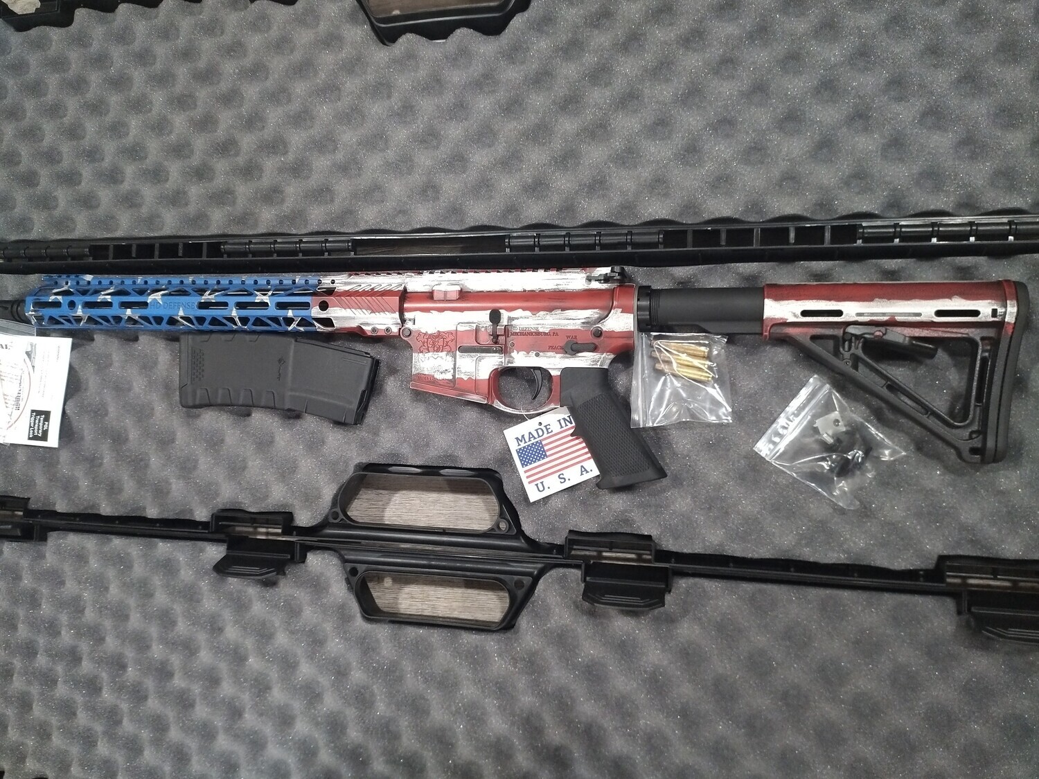 HD Defense Genesis V4 American Flag Cerakote AR15 5.56/.223