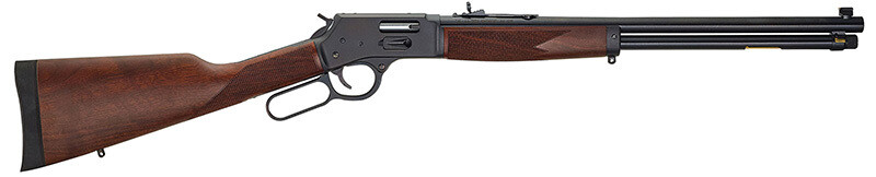 Henry Big Boy Steel, 45 Colt, 20" Barrel, Adj Sights, Blue/Walnut, Side Gate, 10‑rd