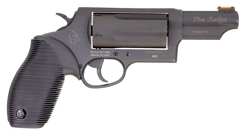 Taurus Judge Magnum, 45 Colt/410, 3" Barrel, Fiber Optic Front Sight, Matte, 5‑rd