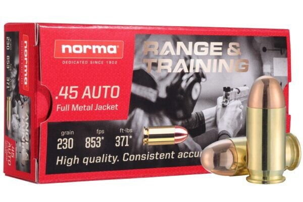 Norma .45 auto 230gr FMJ 50rd