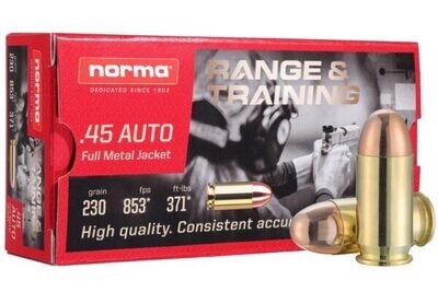 Norma .45 auto 230gr FMJ 50rd
