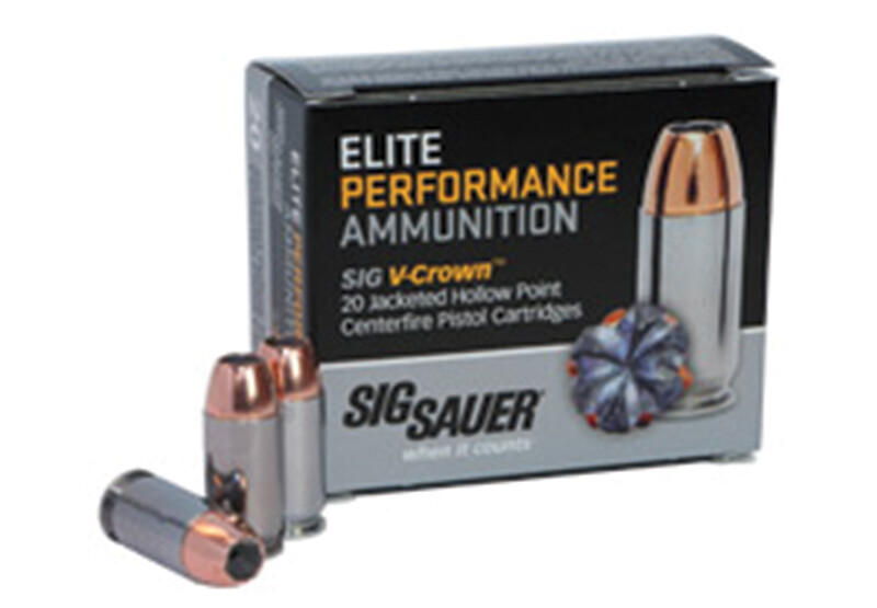 Sig Sauer Elite V‑Crown, 9mm Luger, 115 grain, JHP, 20/box