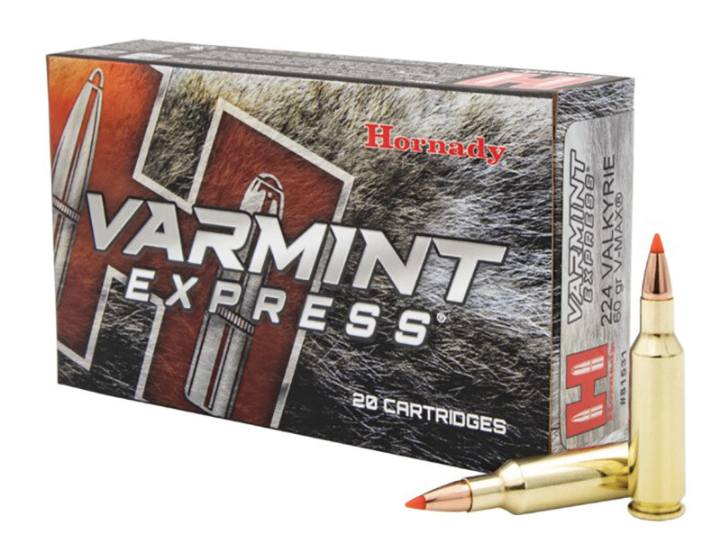 Hornady Varmint Express, 224 Valkyrie, 60 grain, V‑Max, 20/box