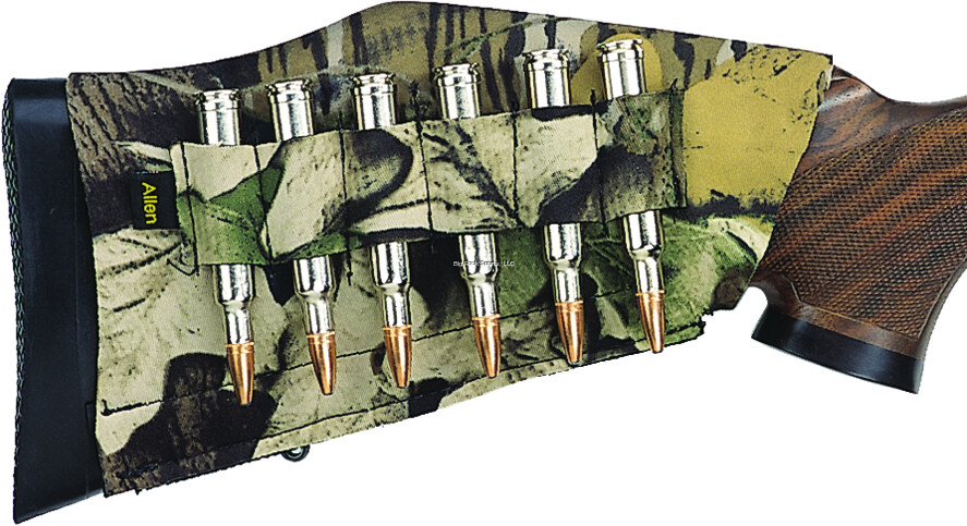 Allen 20123 Neoprene Stretch Buttstock Shell Holder Rifle 6Rd Mossy Oak Breakup Country