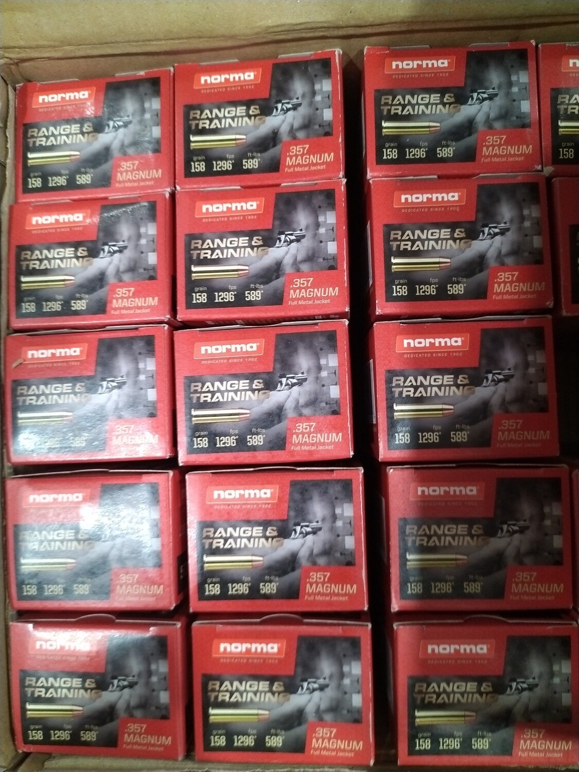 Norma .357 Mag 158gr FMJ 50rd Box