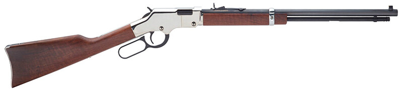 Henry Golden Boy Silver, 22 LR, 20&quot; Octagon Barrel, Adjustable Sights, Blue/Walnut, 16‑rd