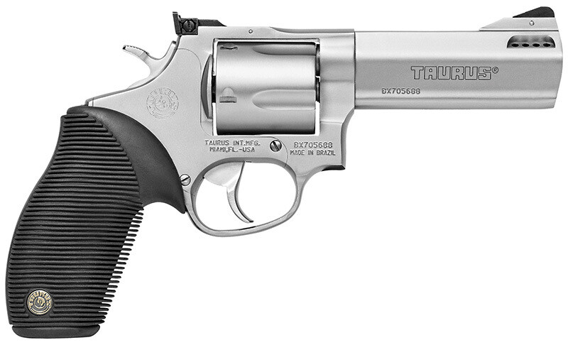 Taurus Tracker 44, 44 Magnum, 4" Barrel, Adjustable Rear Sight, Stainless, 5‑rd