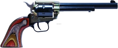 Heritage RR22MCH4 Rough Rider Small Bore Revolver 22LR|22WMR Combo, 4.75 in, Camo Wood Grp, 6 Rnd, Std Frame, Std Trgr