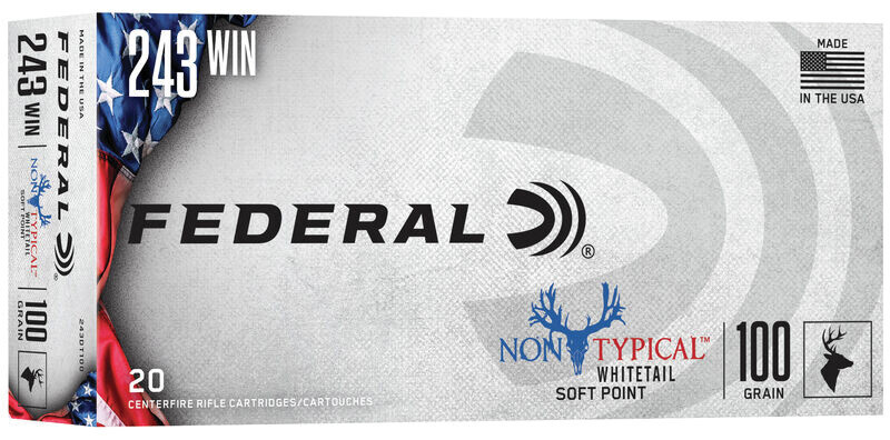 Federal Non Typical, 243 Win, 100 grain, Soft Point, 20/box