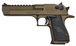 Magnum Research Desert Eagle Mark XIX, 50 AE, 6" Barrel, Fixed Sights, Burnt Bronze, Rail, 7‑rd