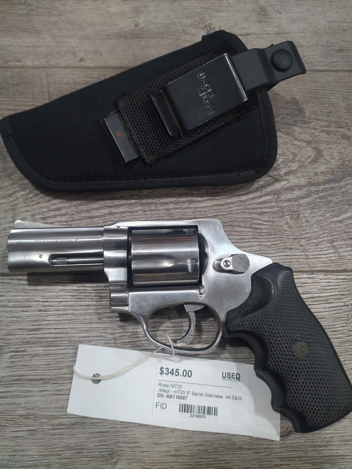 Rossi M720 S&amp;W 44spl Revolver 3in brl *Used* with Holster