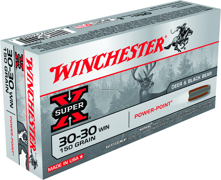 Winchester X30306 Super-X Rifle Ammo 30-30 , Power-Point, 150 Grains, 2390 fps, 20, Boxed