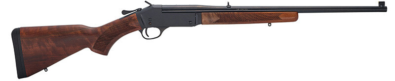 Henry Repeating Arms Single Shot Youth Rifle Steel, 243 Win, 22&quot; Barrel, Adjustable Sights, Blue/Walnut