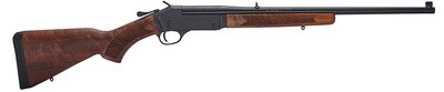 Henry Repeating Arms Single Shot Youth Rifle Steel, 243 Win, 22&quot; Barrel, Adjustable Sights, Blue/Walnut