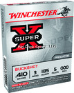 Winchester XB413 Super-X Shotgun Ammo 410 GA, 3 in, 000B, 5 Pellets, 1135 fps, 5 Rounds, Boxed