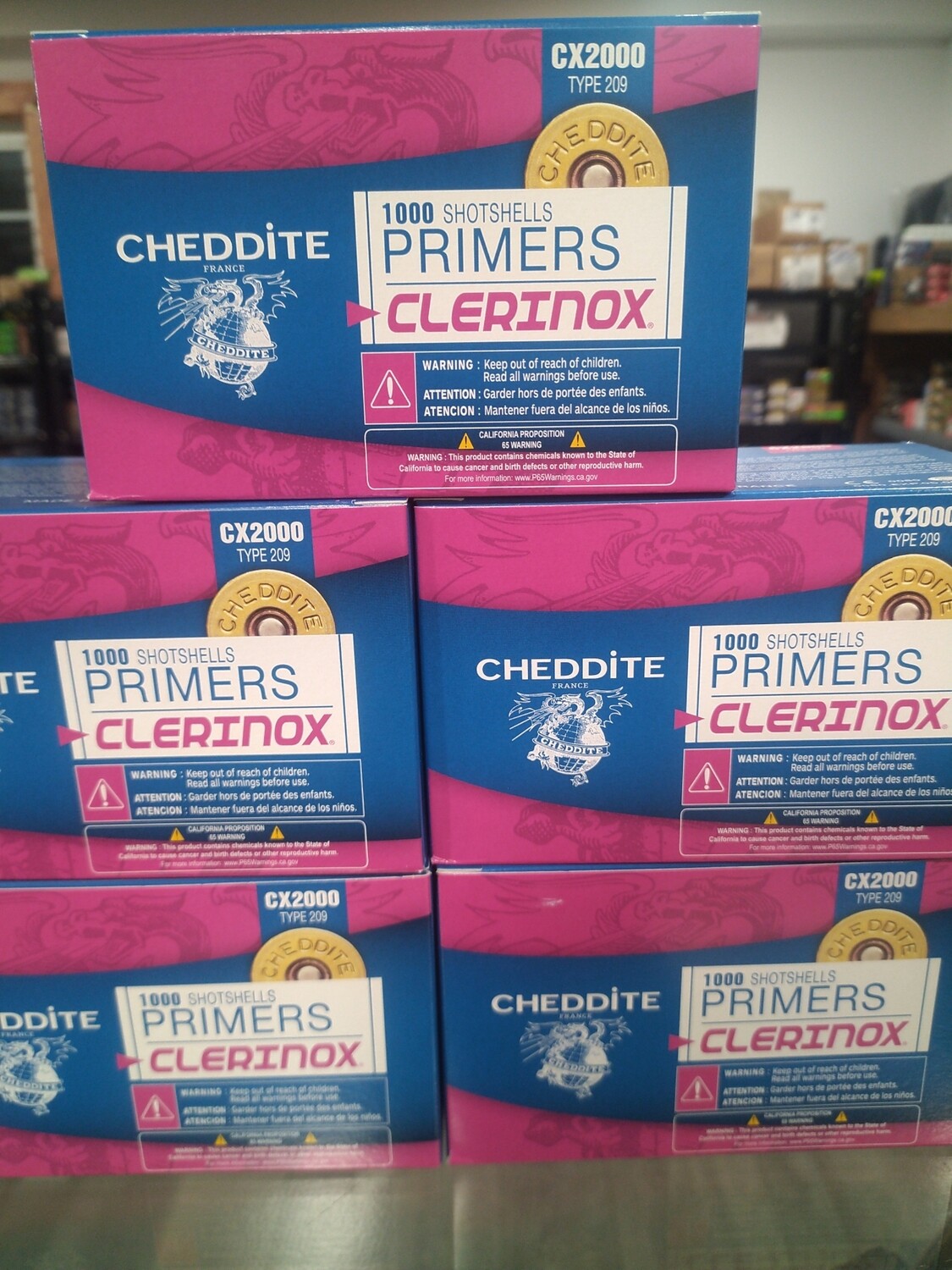 Cheddite 209 Clerinox Primers CX2000  1000ct