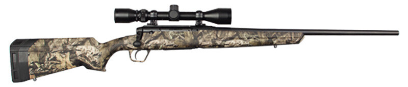 SAVAGE ARMS Axis XP Compact, 7mm-08, 20&quot; Barrel, Weaver 3-9x40 Scope, Mossy Oak BreakUp Camo Synthetic, DBM, 4-Rd