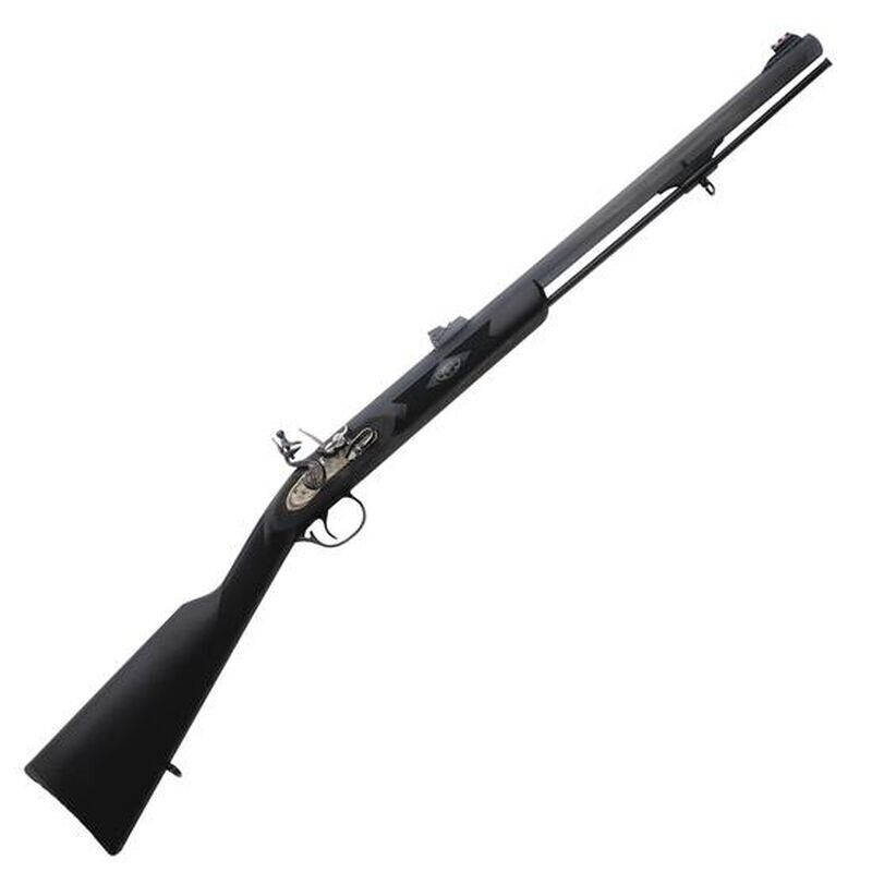 Traditions Deerhunter Black Powder Flintlock Rifle .50 Caliber 24" Octagonal Barrel Fiber Optic Sights Synthetic Stock Black R3200850