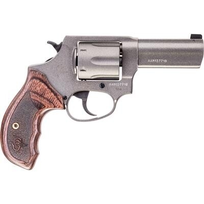 TAURUS 856 REVOLVER 38 SPL. 3 IN. TUNGSTEN N.S. WOOD GRIP 6 RD.