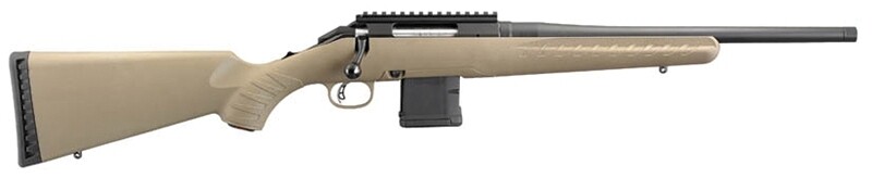 RUGER

American Ranch, .300 Blk, 16.12" Threaded Barrel, Black, FDE Synthetic, Scope Rail, 10-Rd