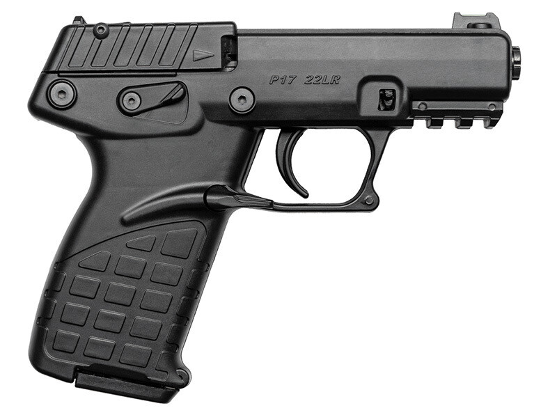 Kel-Tec P17, 22LR, 3.93" Barrel, Fiber Optic Front Sight, Black, 16‑rd