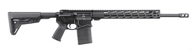 RUGER SFAR, 7.62 NATO, 20.0&quot; Barrel, Collapsible Stock, Free-Float M-LOK Handguard, Optics Rail, Black, 20-Rd