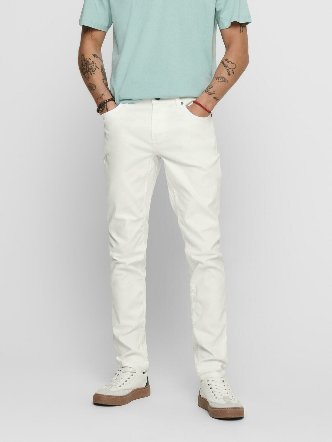 WARP WHITE SKINNY JEANS