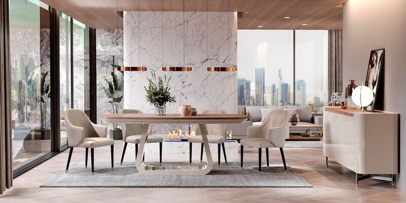 MESA JANTAR OZZO EXTENSÍVEL (3103)