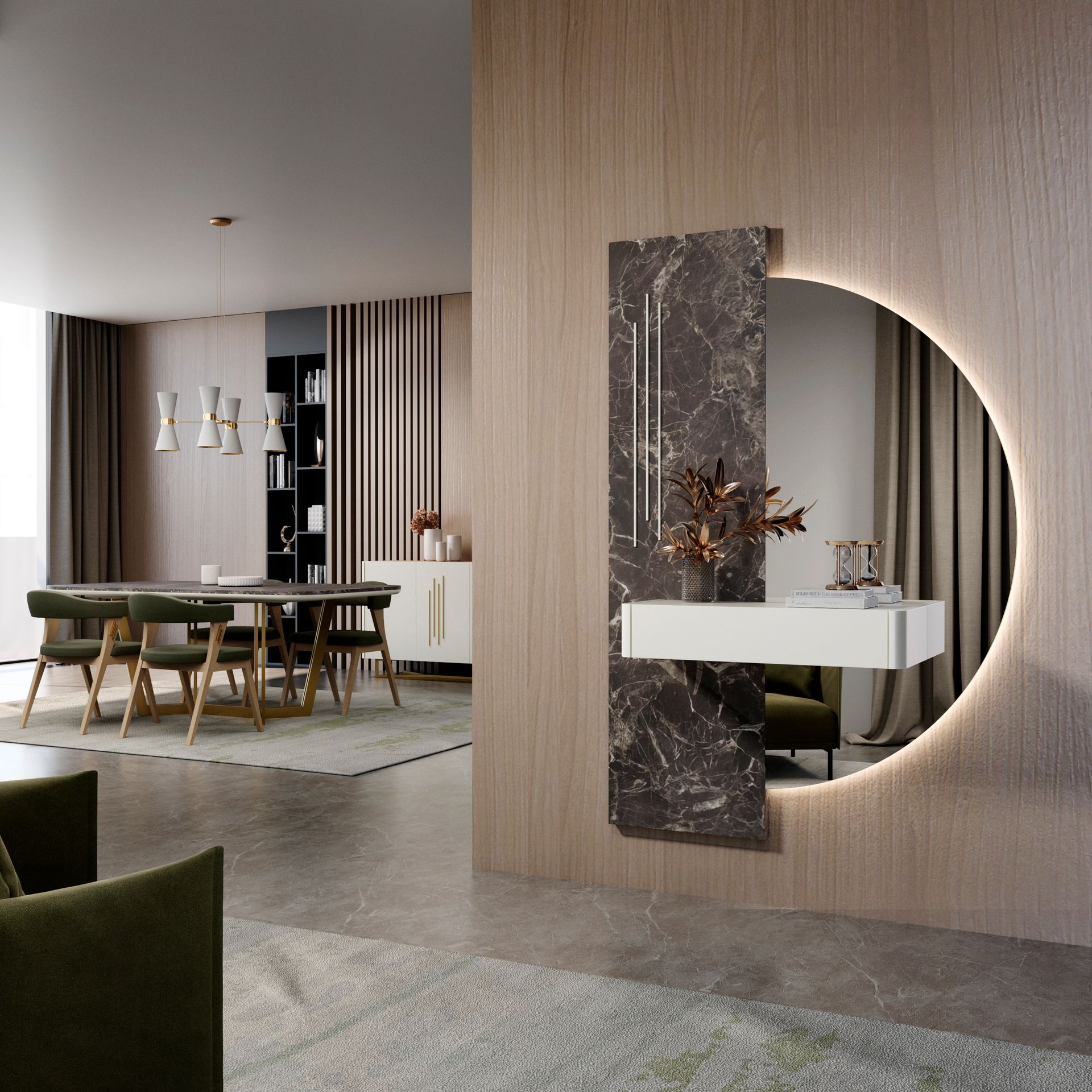 MÓVEL ENTRADA MARY 030 C/ LED