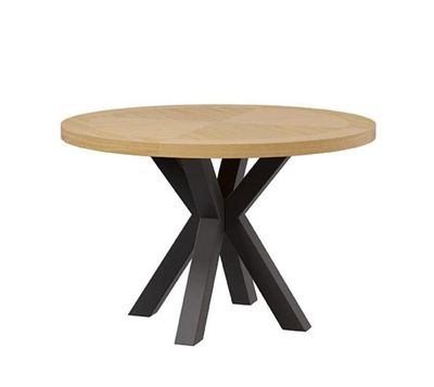 MESA BEVERLY FIXA - CARVALHO/ PRETO