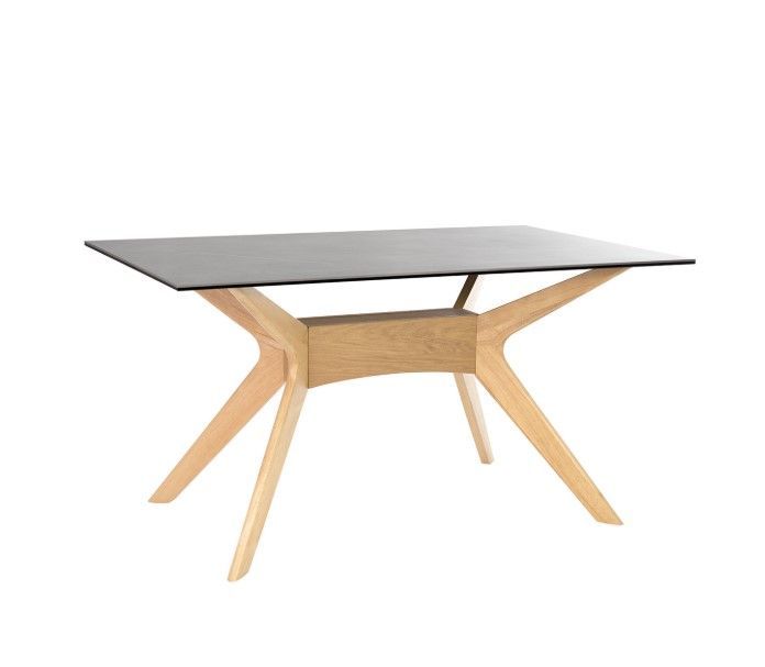 MESA FIXA ELOISE - CINZA/ CARVALHO