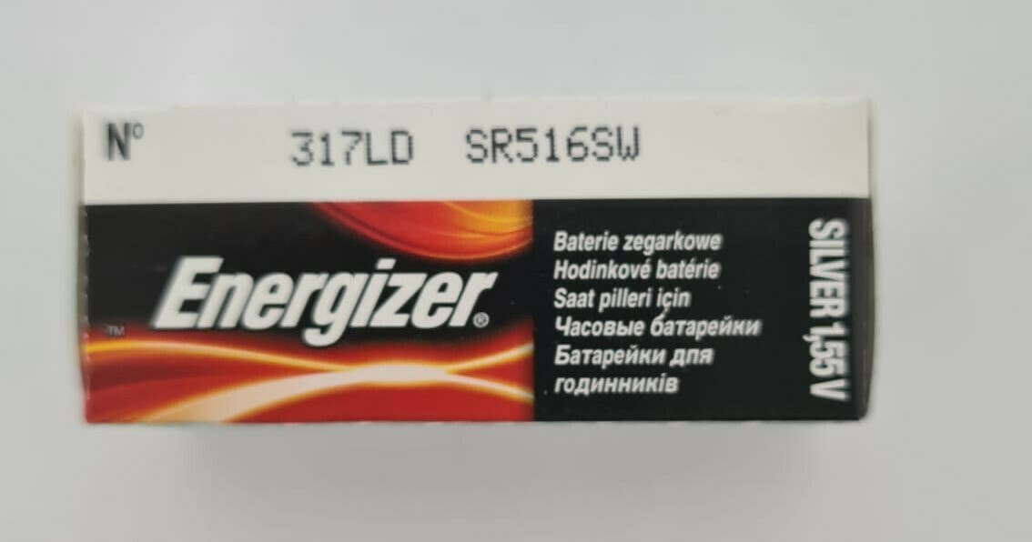 Energizer Silver 1.55V 317LD