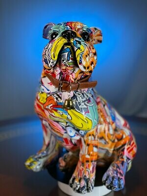SITTING GRAFFITI BULLDOG