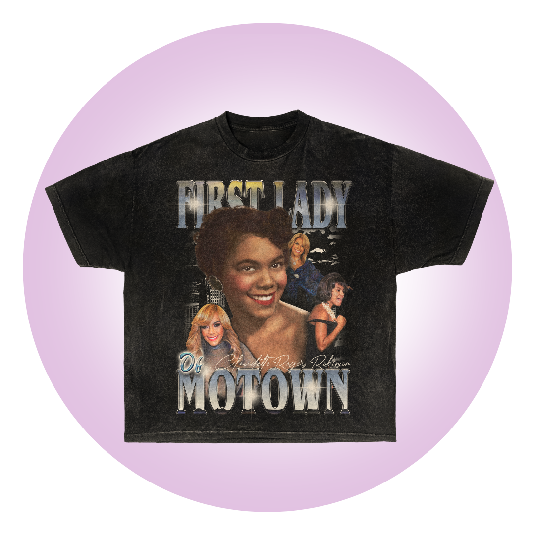 First Lady of Motown-Shirt Pre-Order – The Miracles by Claudette Robinson –  Official Home of Smokey Robinson and The Miracles