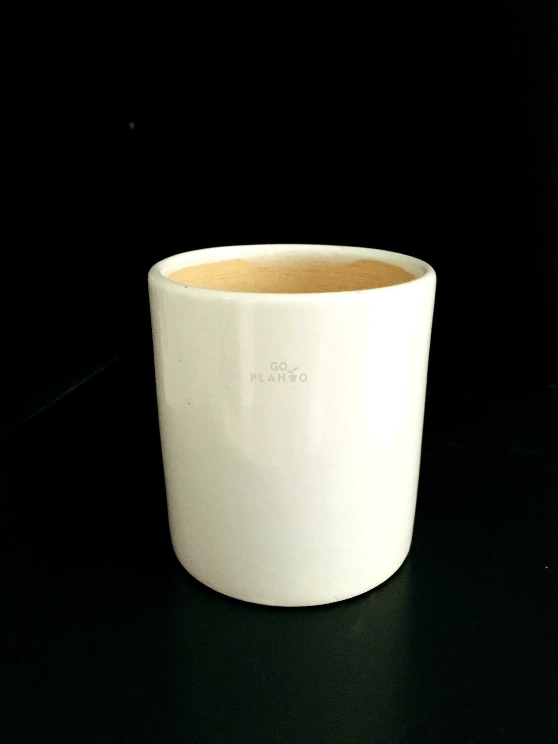 Cylinder Ceramic 4 inches Pot