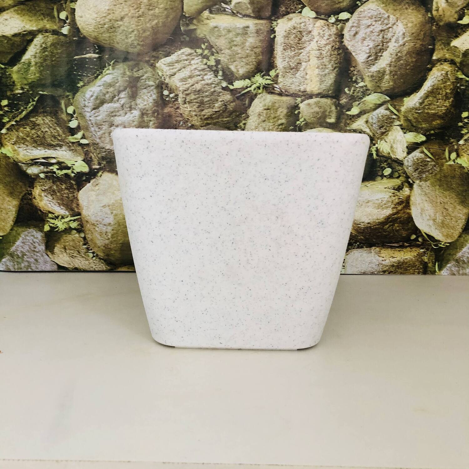 Daisy Square 9 inches Pot- Marble Color