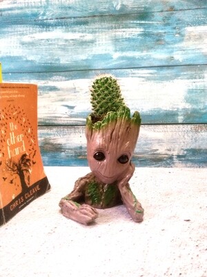 Cactus in 4 inches Groot Baby Resin Pot