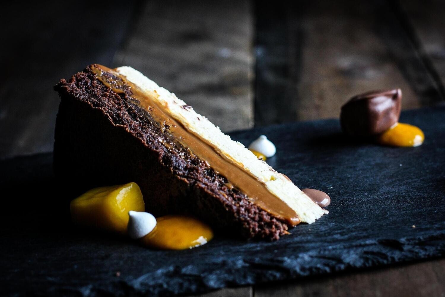 Dulce de Leche Marquise Cake