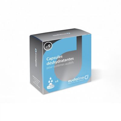 Capsules déshydratantes pour appareil auditif X4 capsules déshydratantes Audioline pour appareil auditif