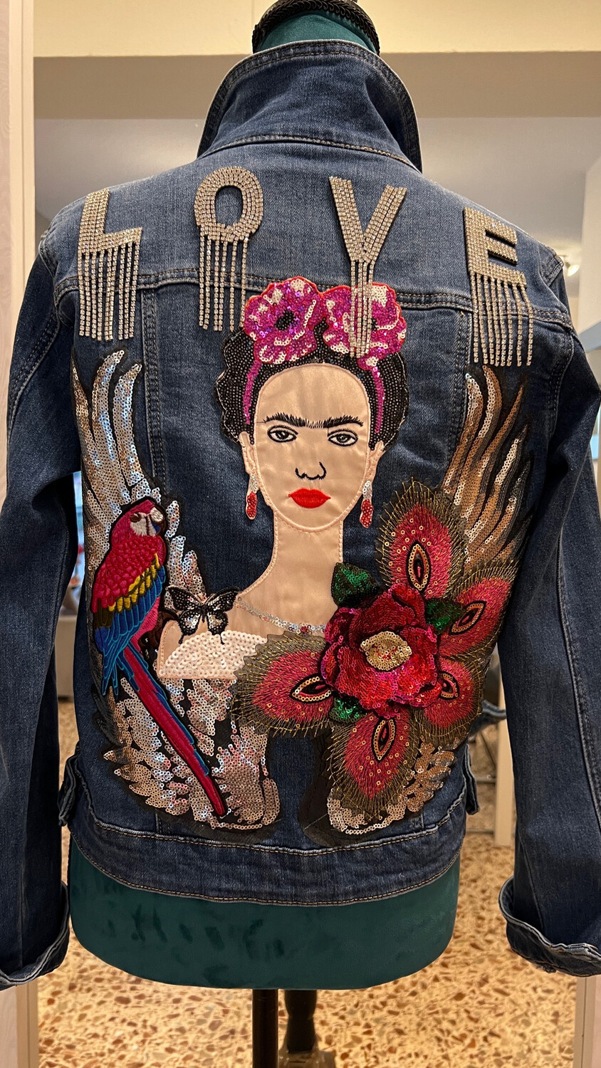 Chaqueta de jeans Love/Frida/colores