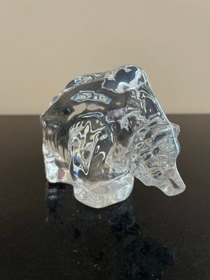 Orrefors Crystal Bear (signed) w/ box