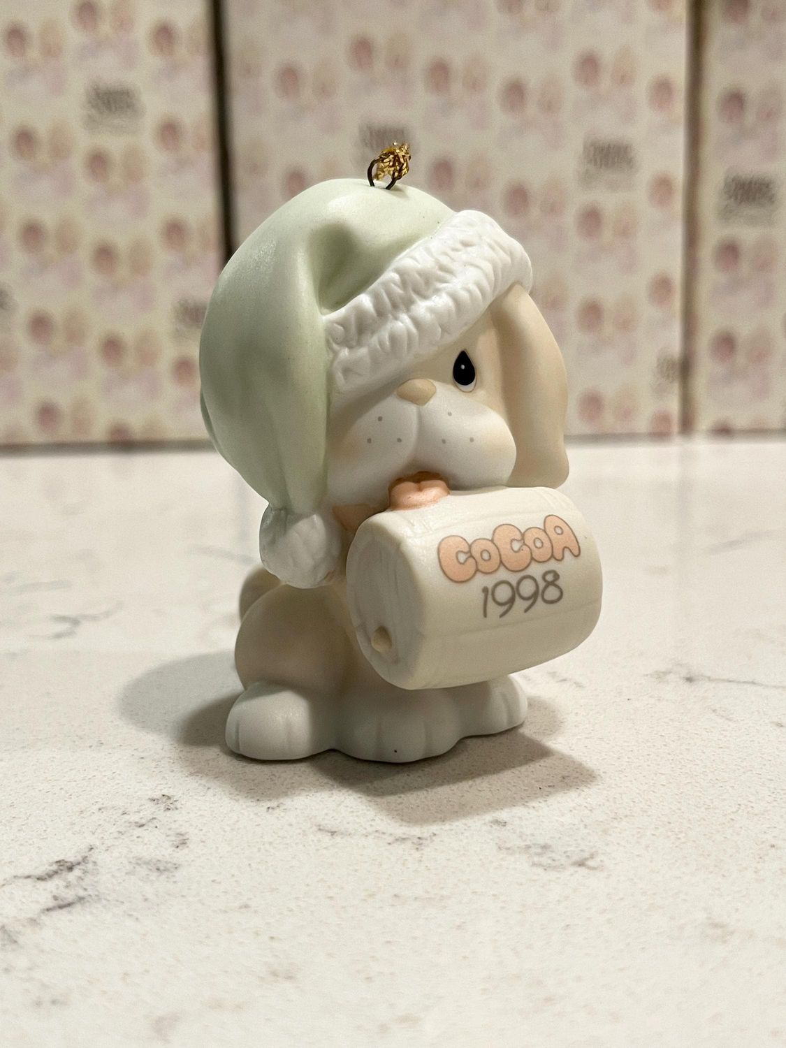 Precious Moments 1998 Annual I&#39;ll Be Dog-ged It&#39;s That Season Again Ornament #455660