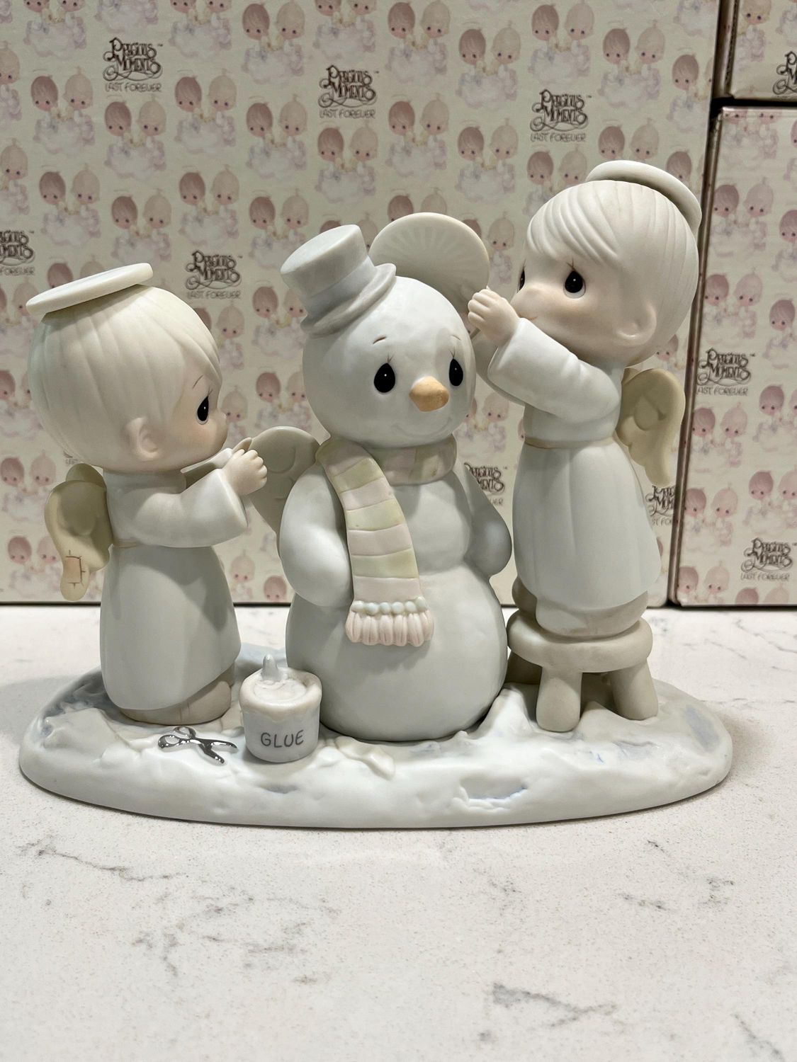 Precious Moments Halo And Merry Christmas #12351