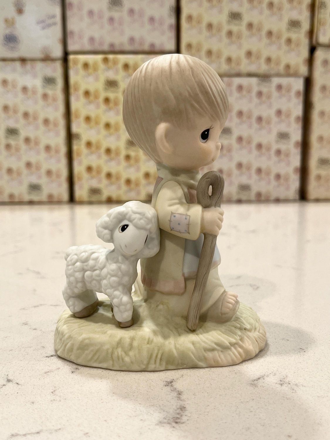 Precious Moments He Leadeth Me 1998 Limited Edition Event Figure E1377R