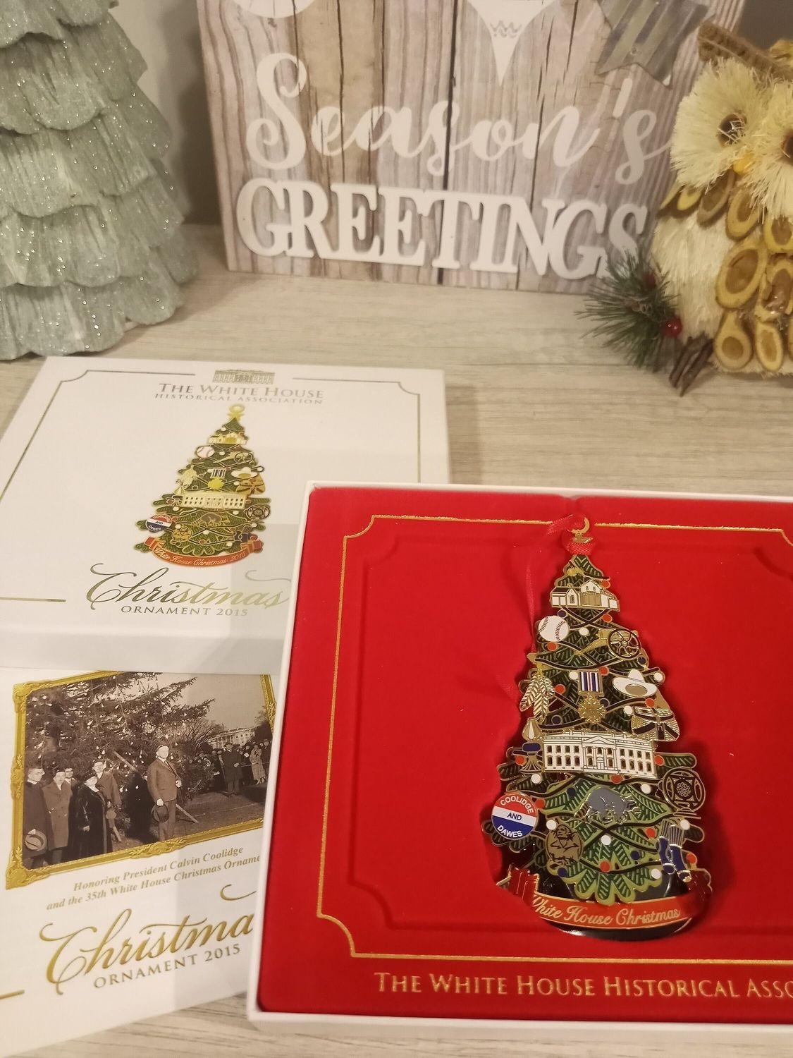 White House 2015 Calvin Coolidge ornament
