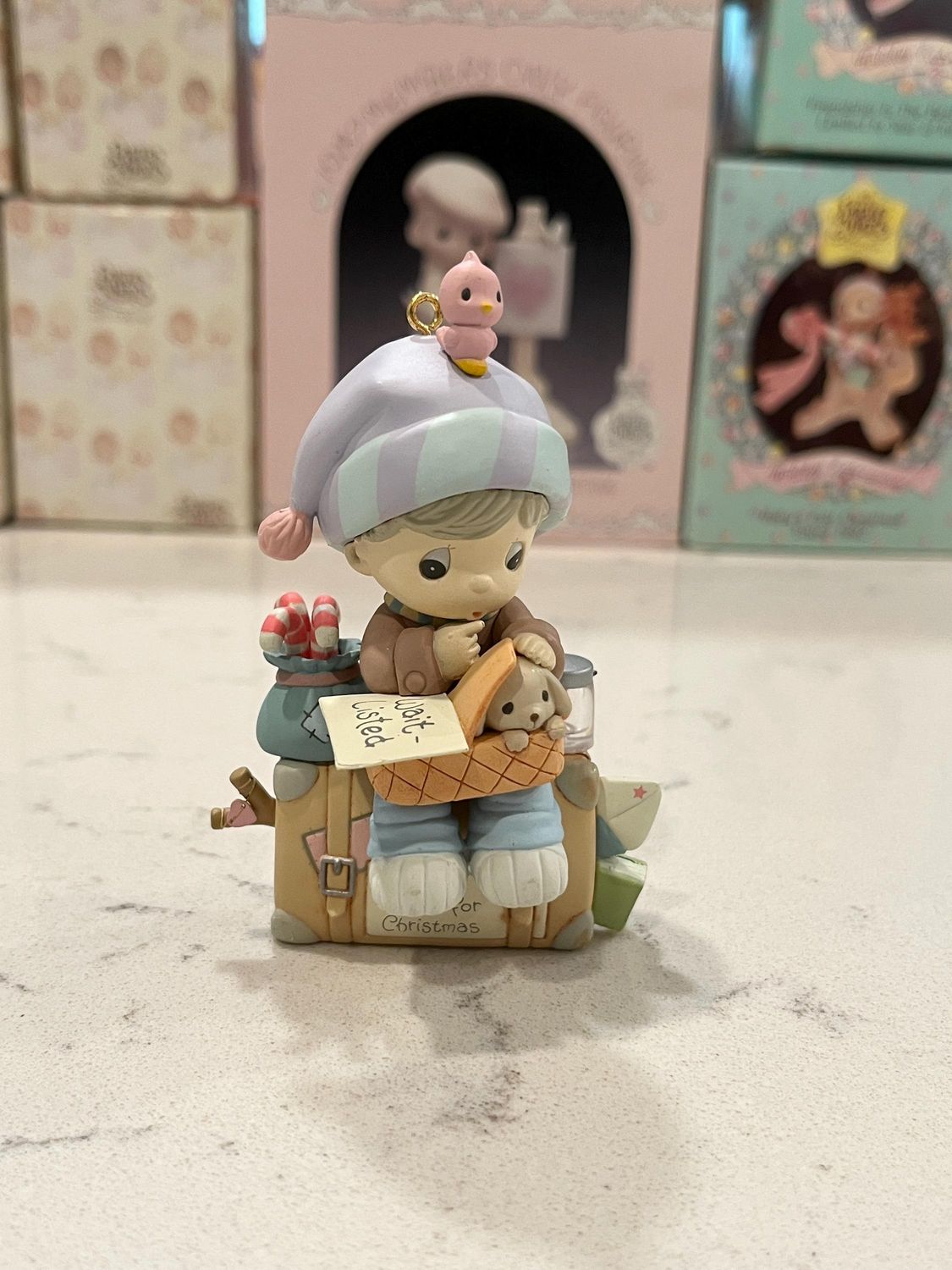 Precious Moments I&#39;ll Be Home for Christmas Ornament #588628