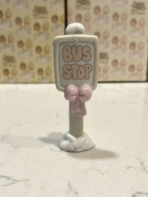 Precious Moments Sugar Town Bus Stop Sign #150207