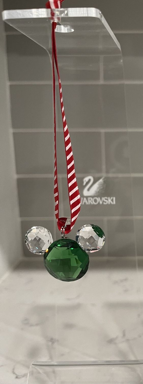 Swarovski Disney Advent Calendar-Mickey Green Head Ornament