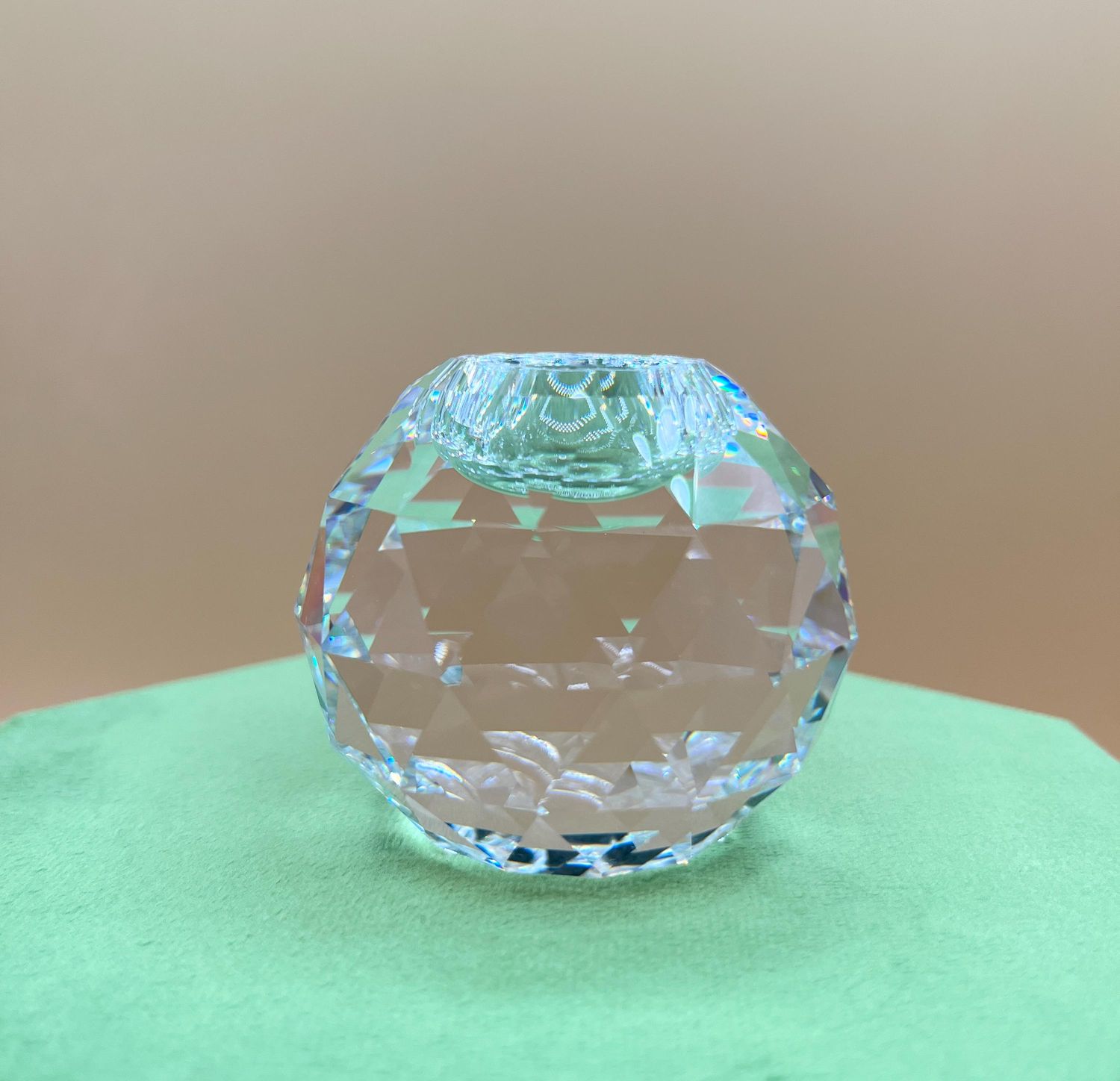 Swarovski Global King Round 60mm Candleholder #7600-135-000