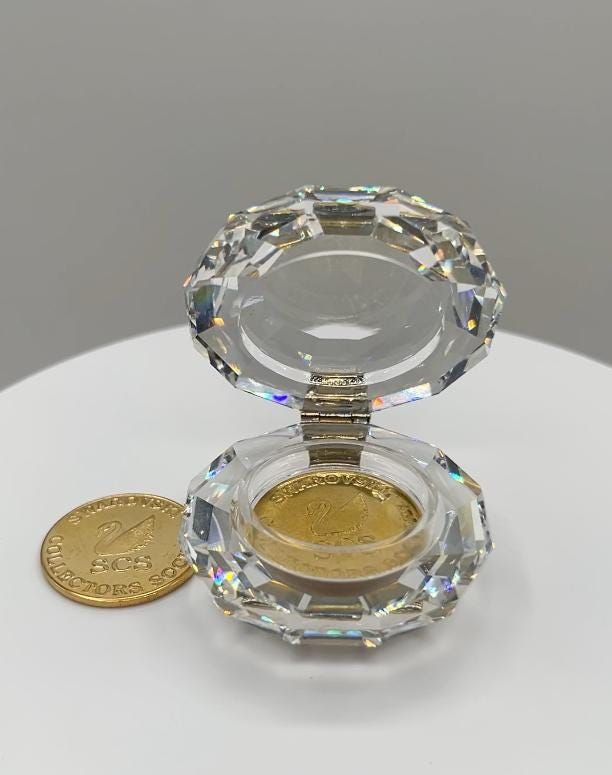 Swarovski Museum Edition Coin Box w/Two Coins #7400-090-001